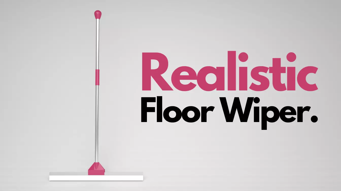 Realistic Floor Wiper Low-poly 3D model_0