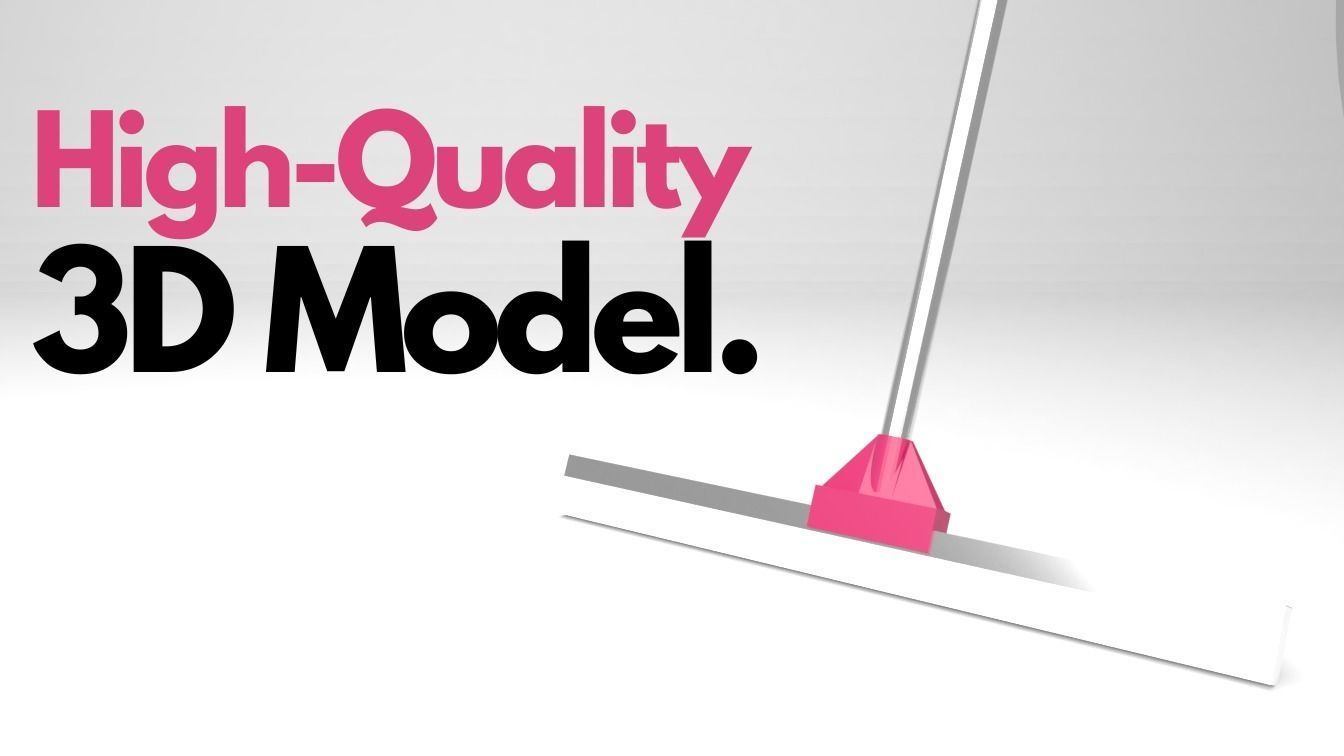 Realistic Floor Wiper Low-poly 3D model_2
