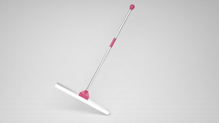 Realistic Floor Wiper Low-poly 3D model_4
