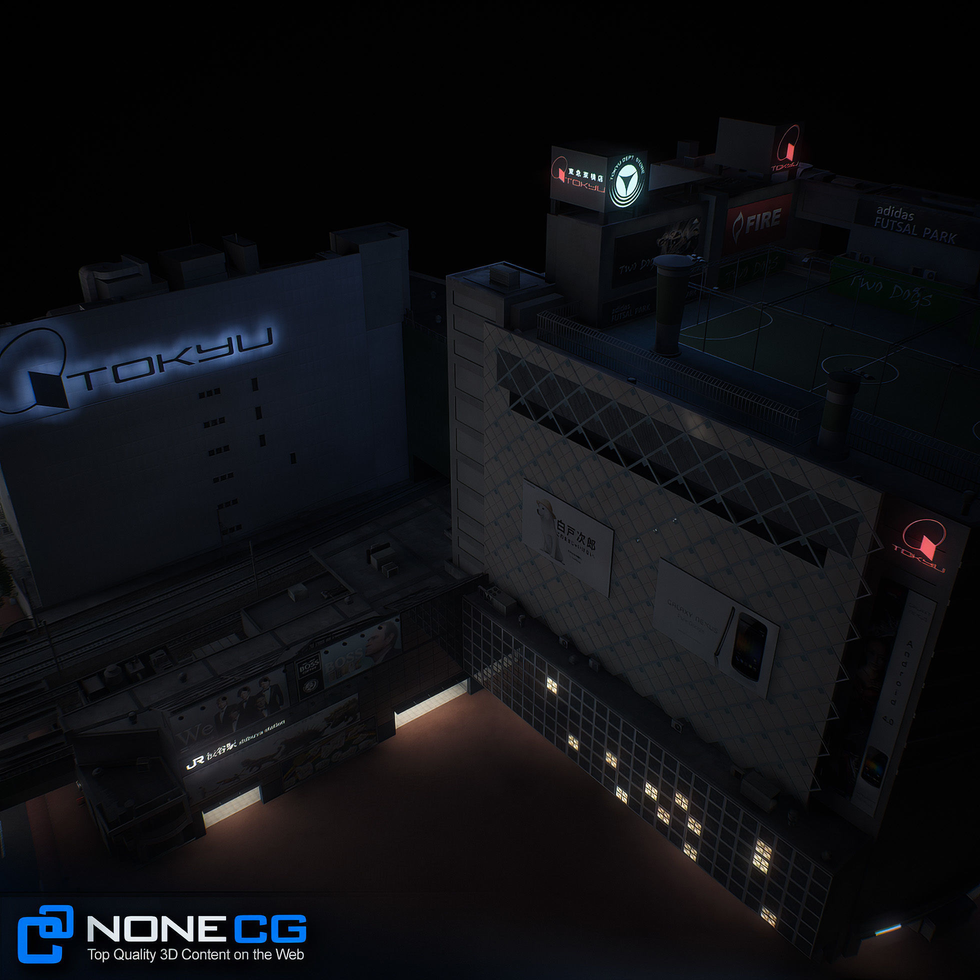 Tokyo Shibuya Block 7 3D model_32