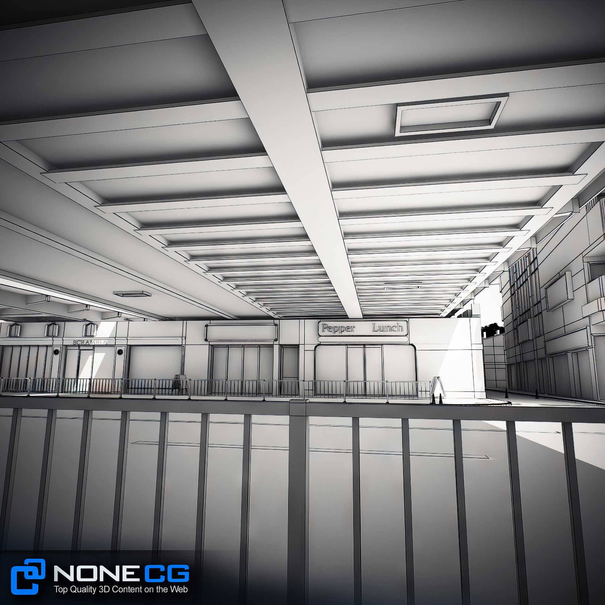 Tokyo Shibuya Block 7 3D model_23