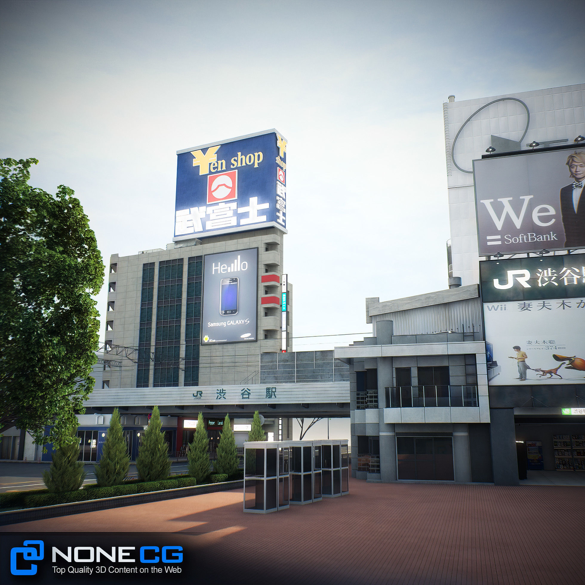 Tokyo Shibuya Block 7 3D model_37