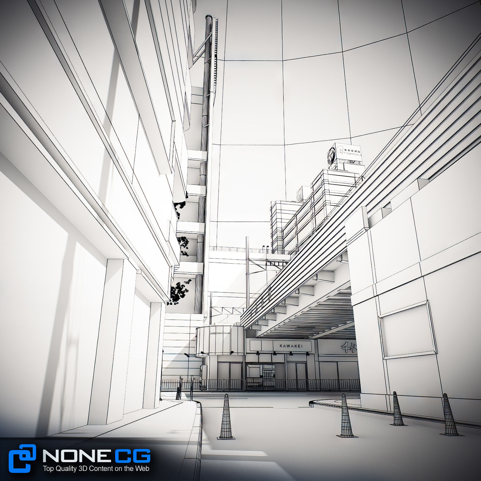 Tokyo Shibuya Block 7 3D model_57