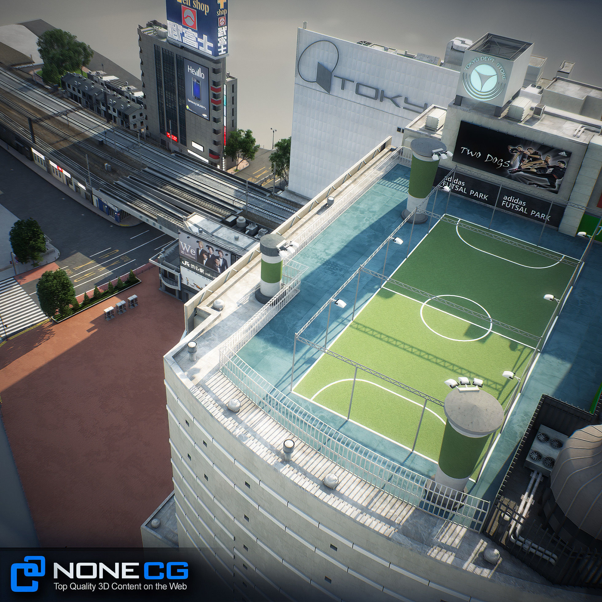 Tokyo Shibuya Block 7 3D model_48