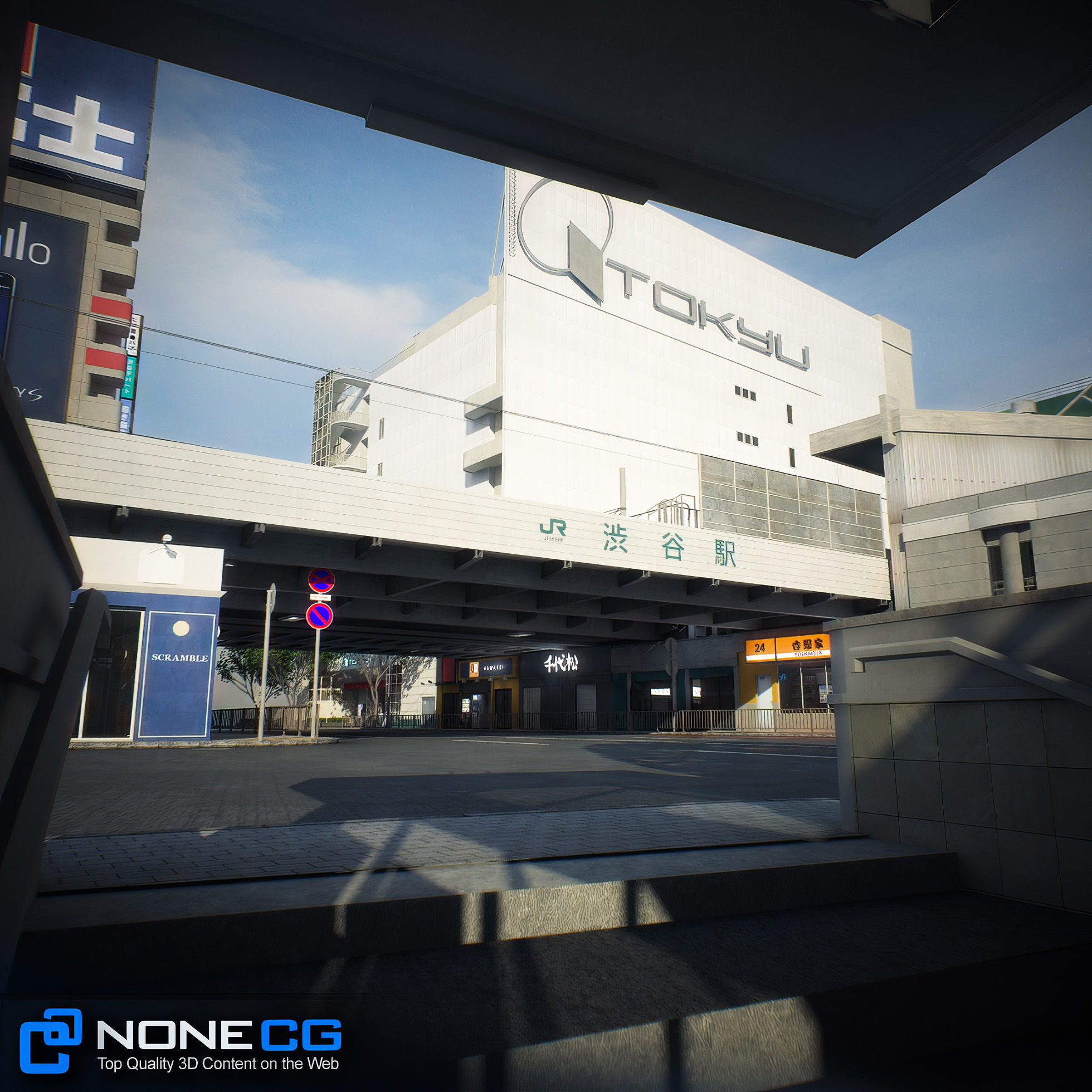 Tokyo Shibuya Block 7 3D model_46