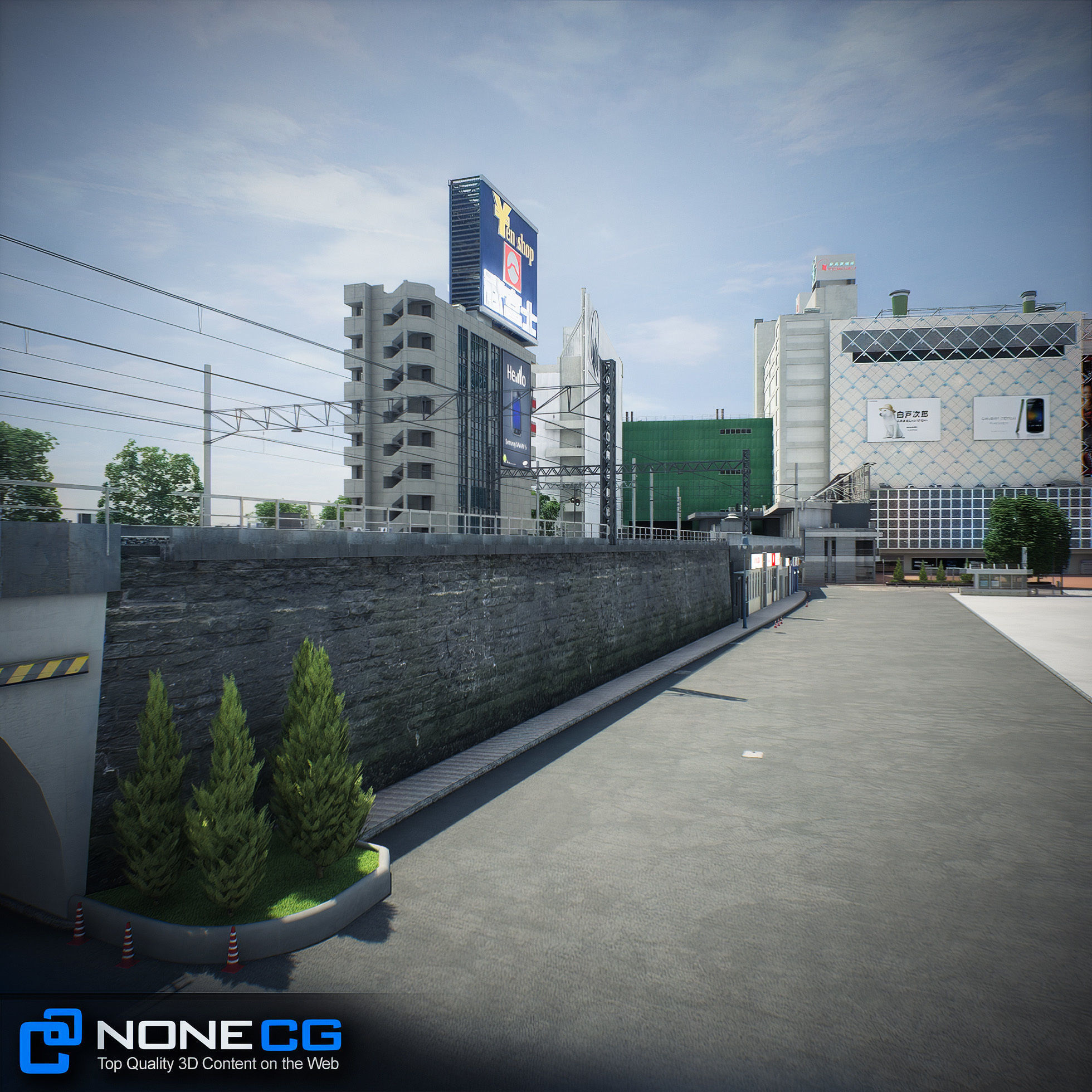 Tokyo Shibuya Block 7 3D model_41