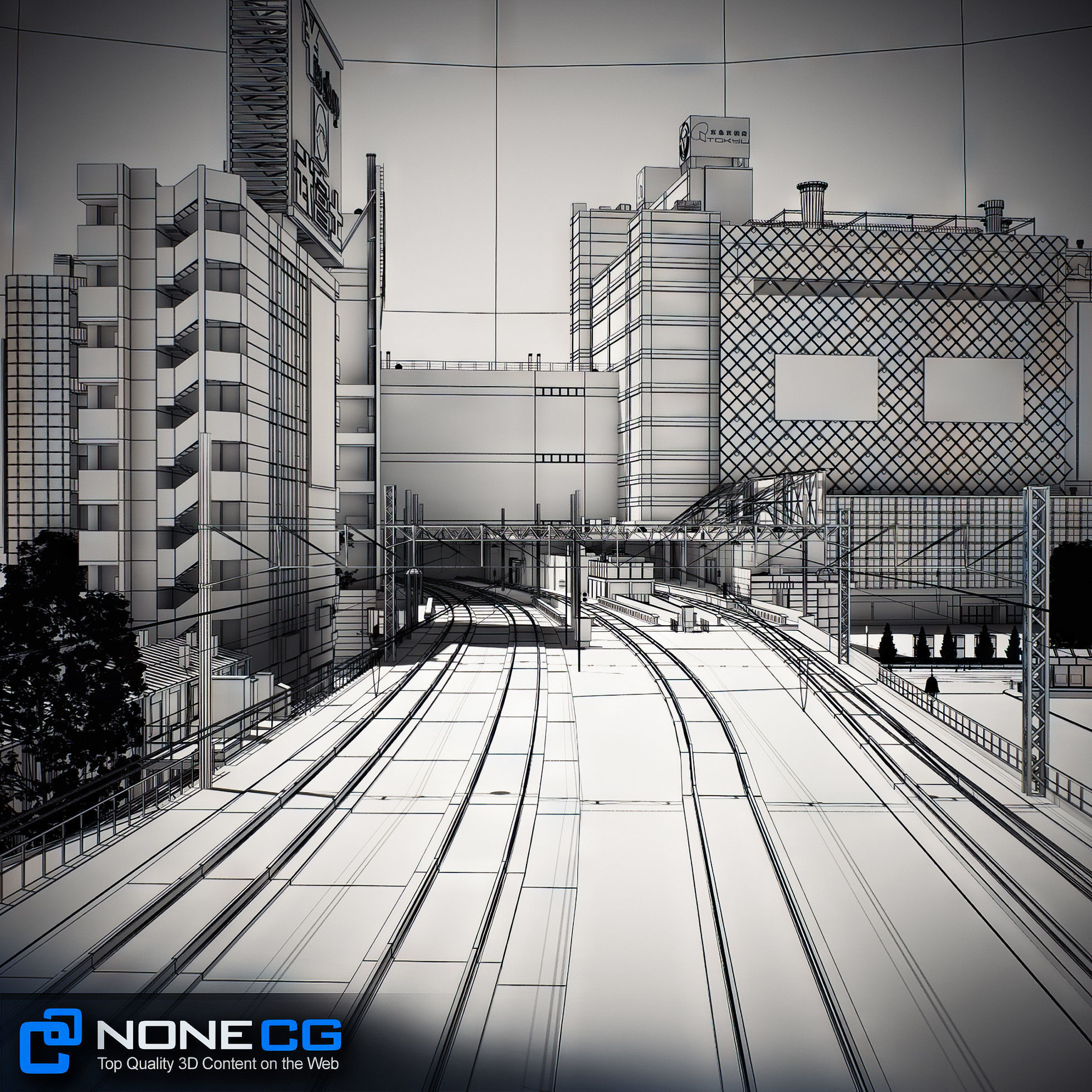 Tokyo Shibuya Block 7 3D model_18