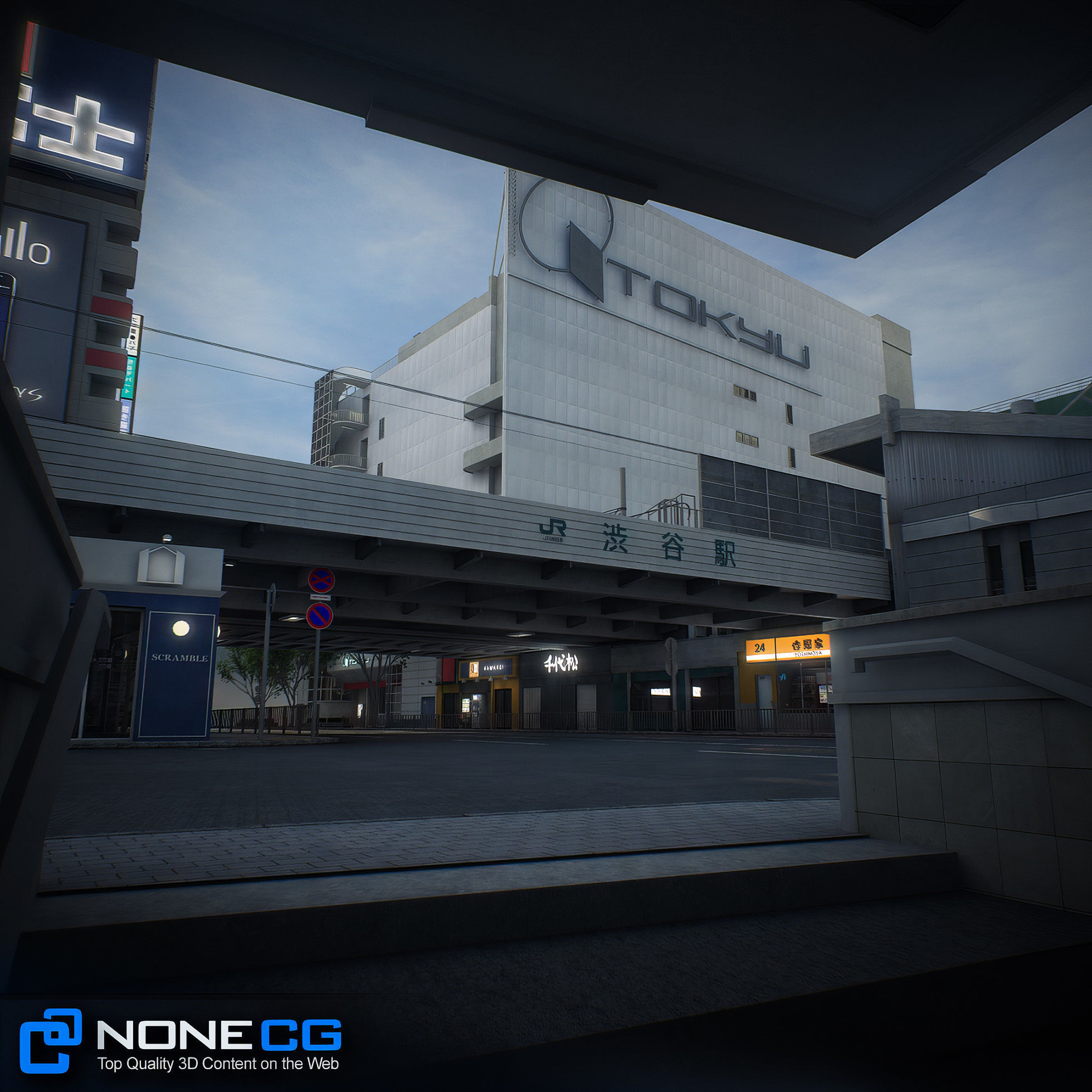 Tokyo Shibuya Block 7 3D model_44