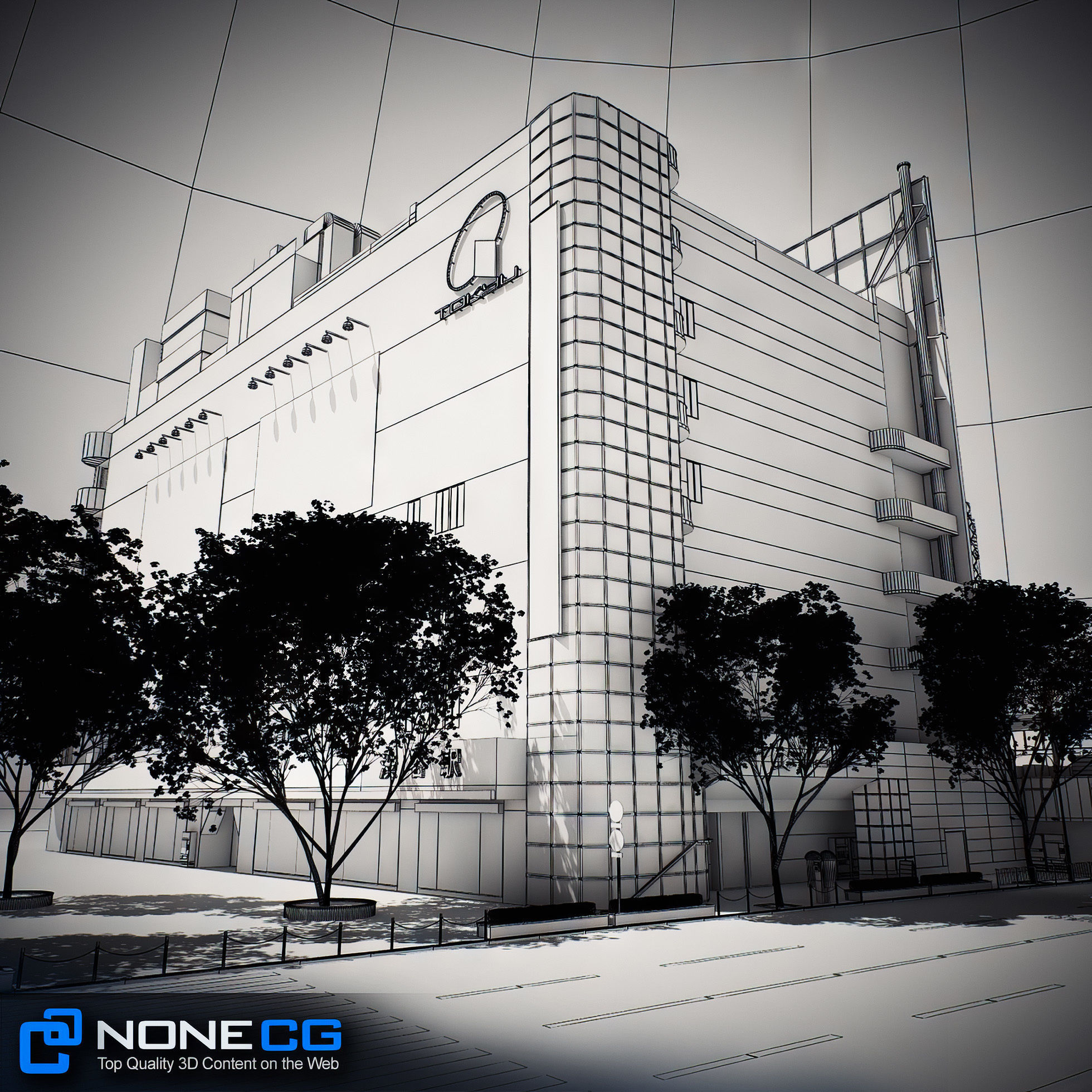 Tokyo Shibuya Block 7 3D model_2