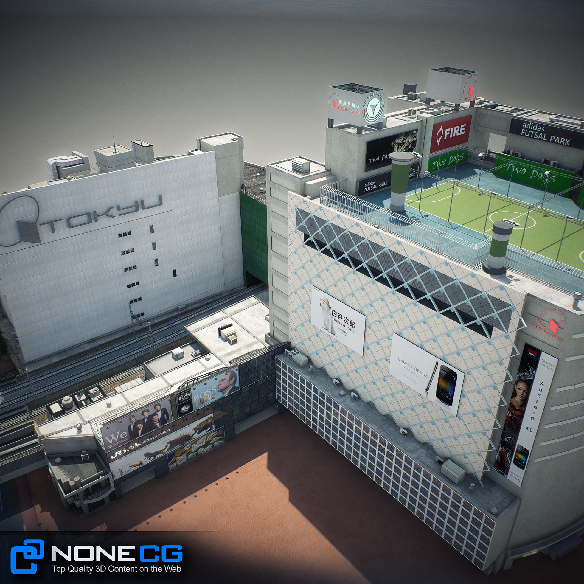 Tokyo Shibuya Block 7 3D model_29