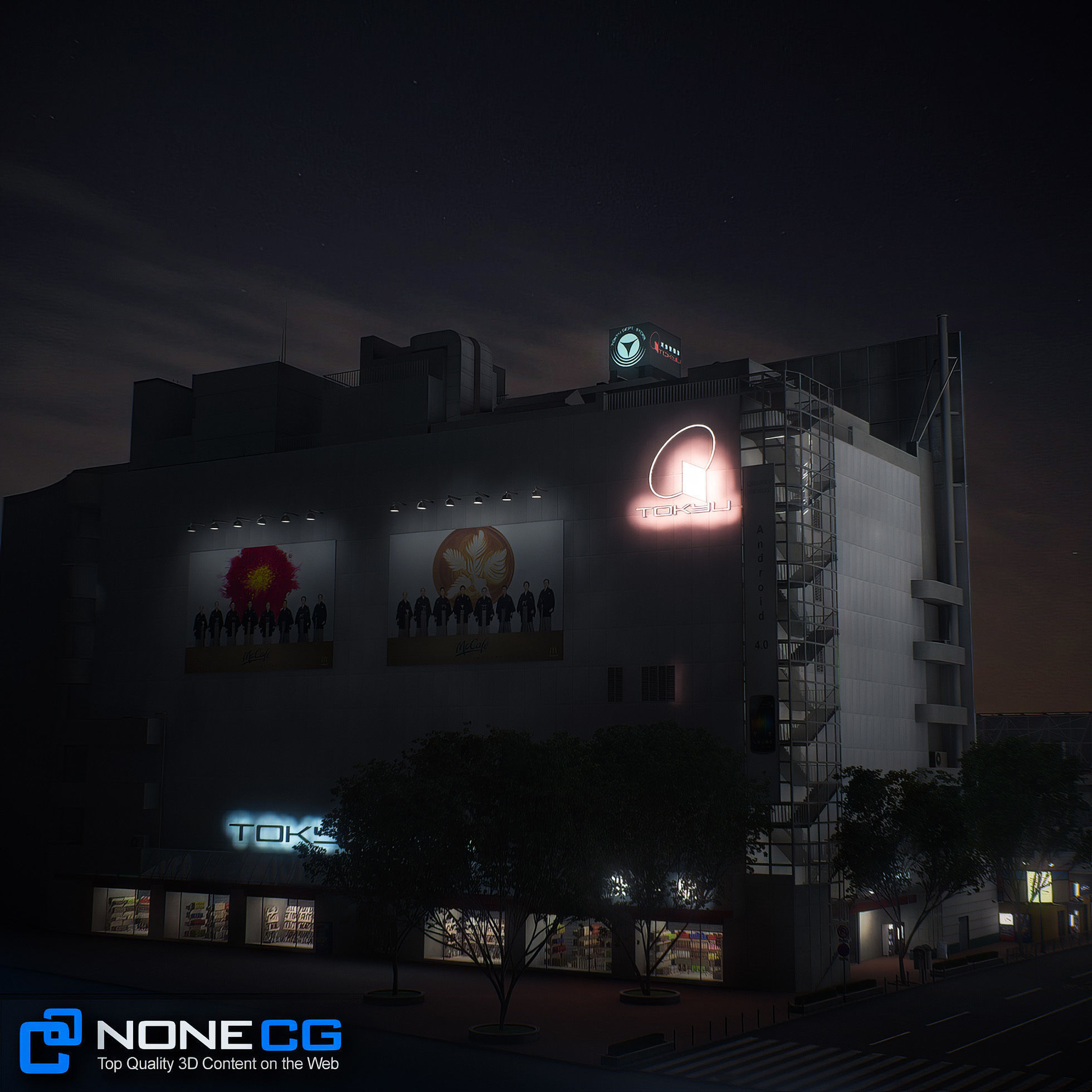 Tokyo Shibuya Block 7 3D model_12