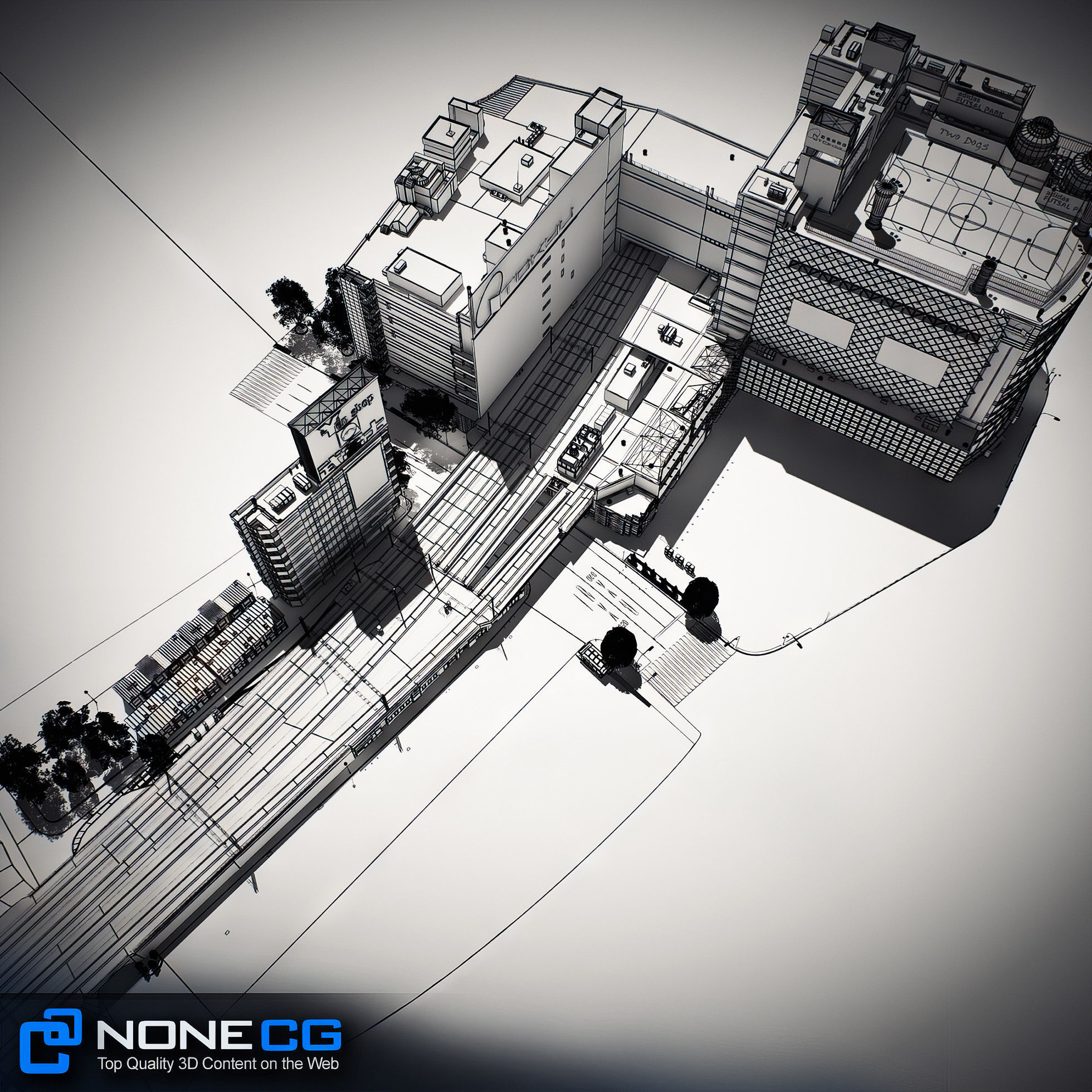 Tokyo Shibuya Block 7 3D model_26