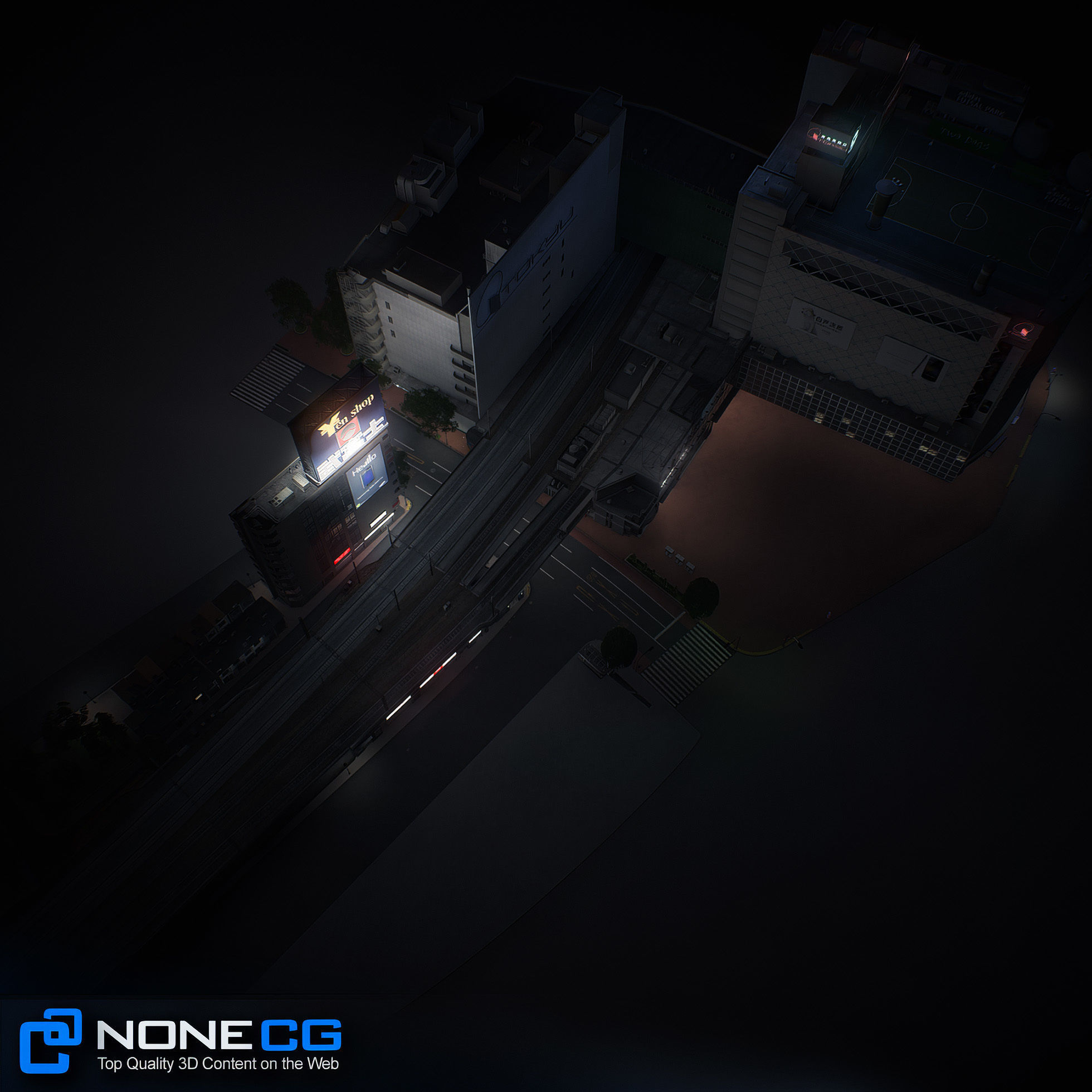 Tokyo Shibuya Block 7 3D model_28