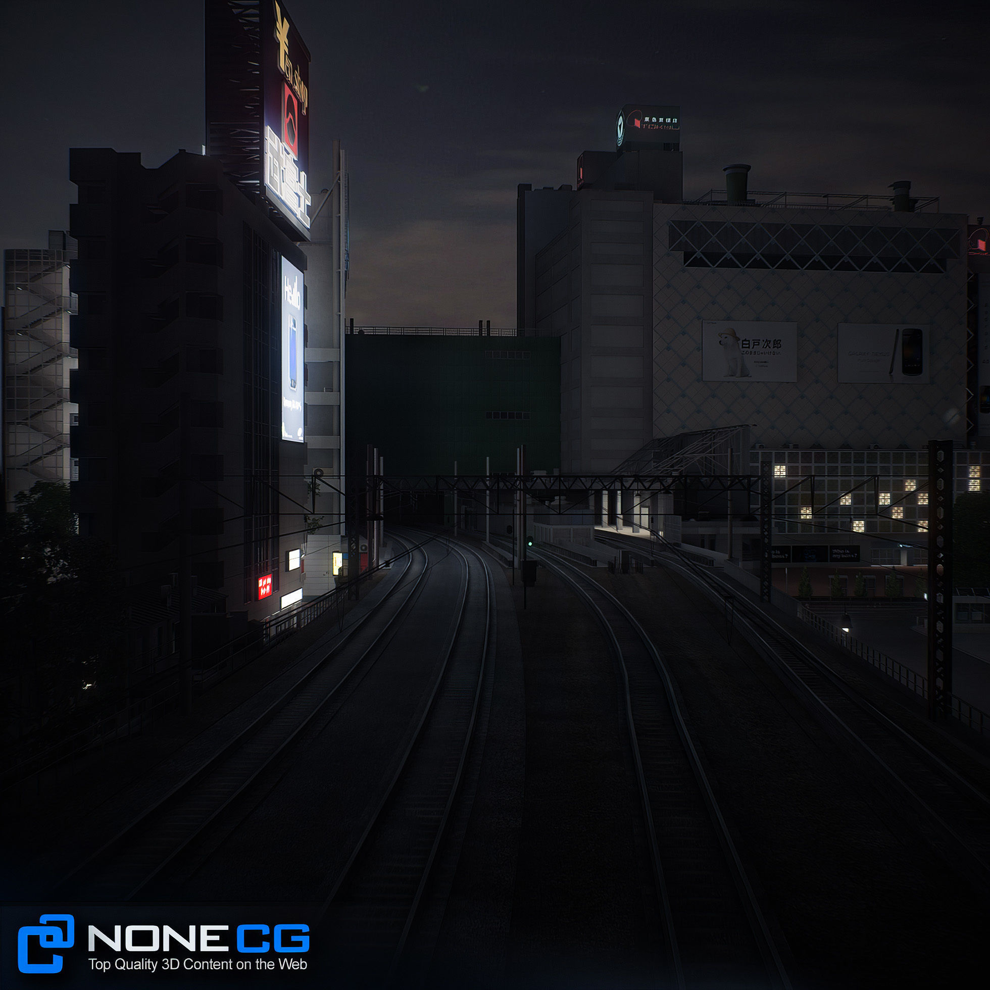 Tokyo Shibuya Block 7 3D model_20