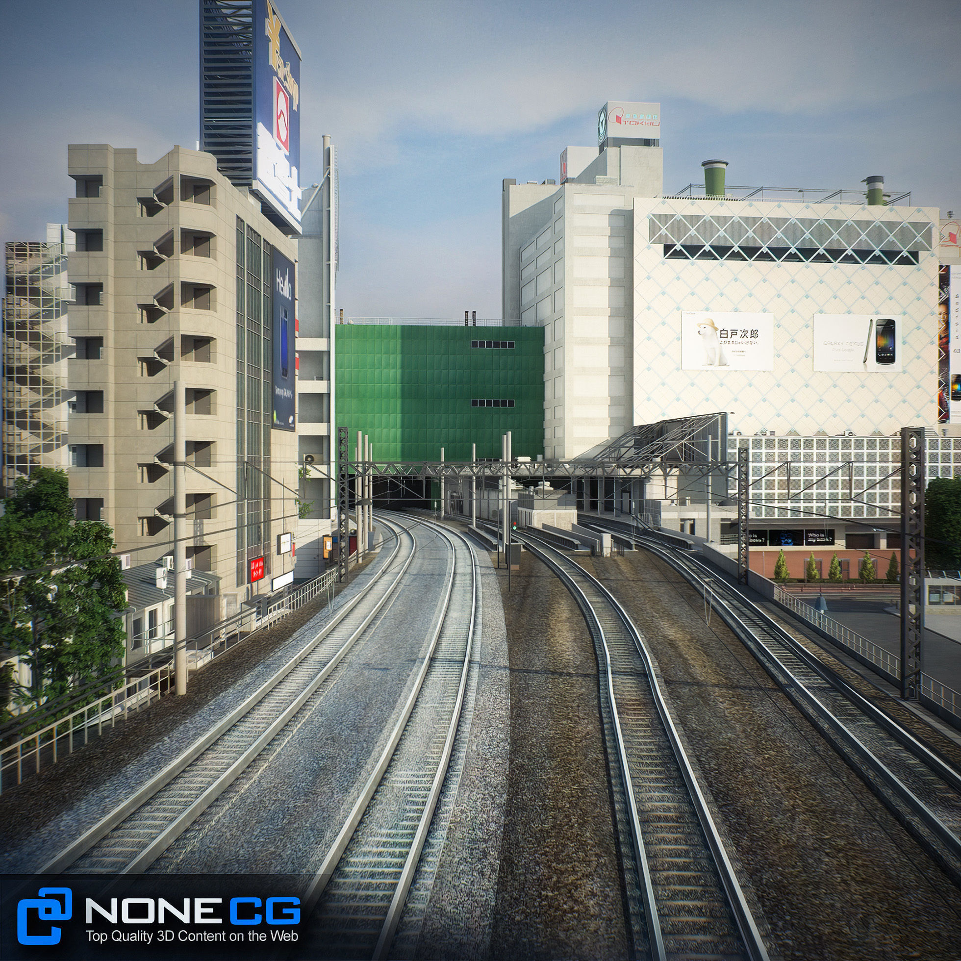 Tokyo Shibuya Block 7 3D model_19