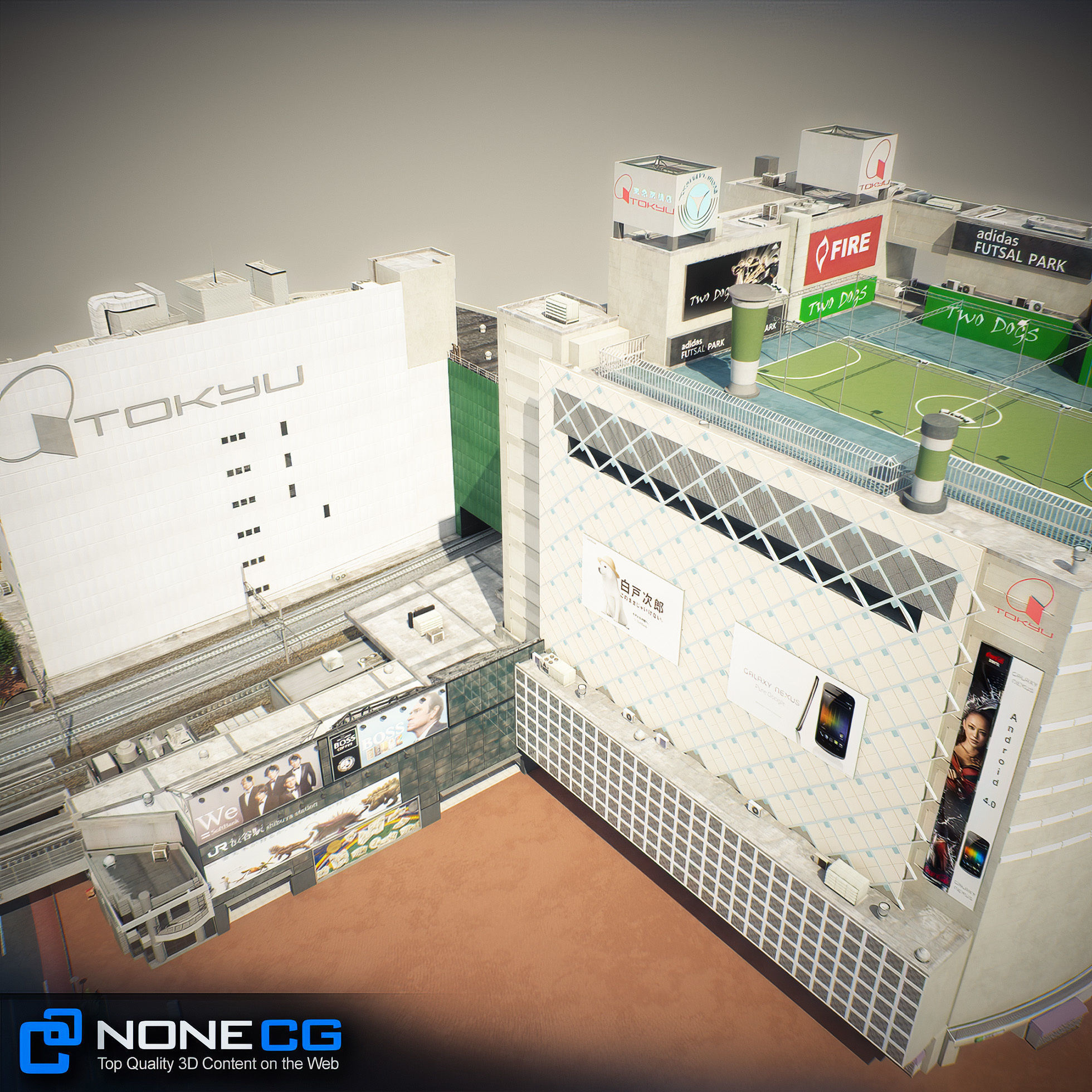 Tokyo Shibuya Block 7 3D model_31