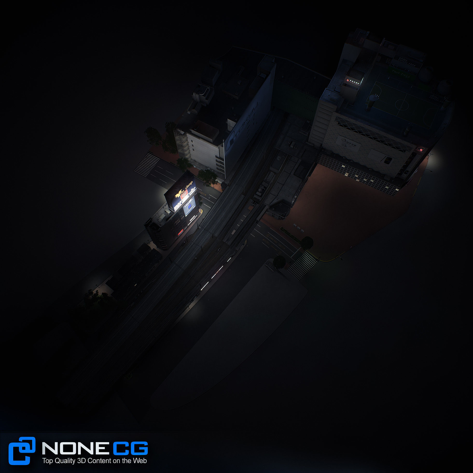 Tokyo Shibuya Block 7 3D model_36