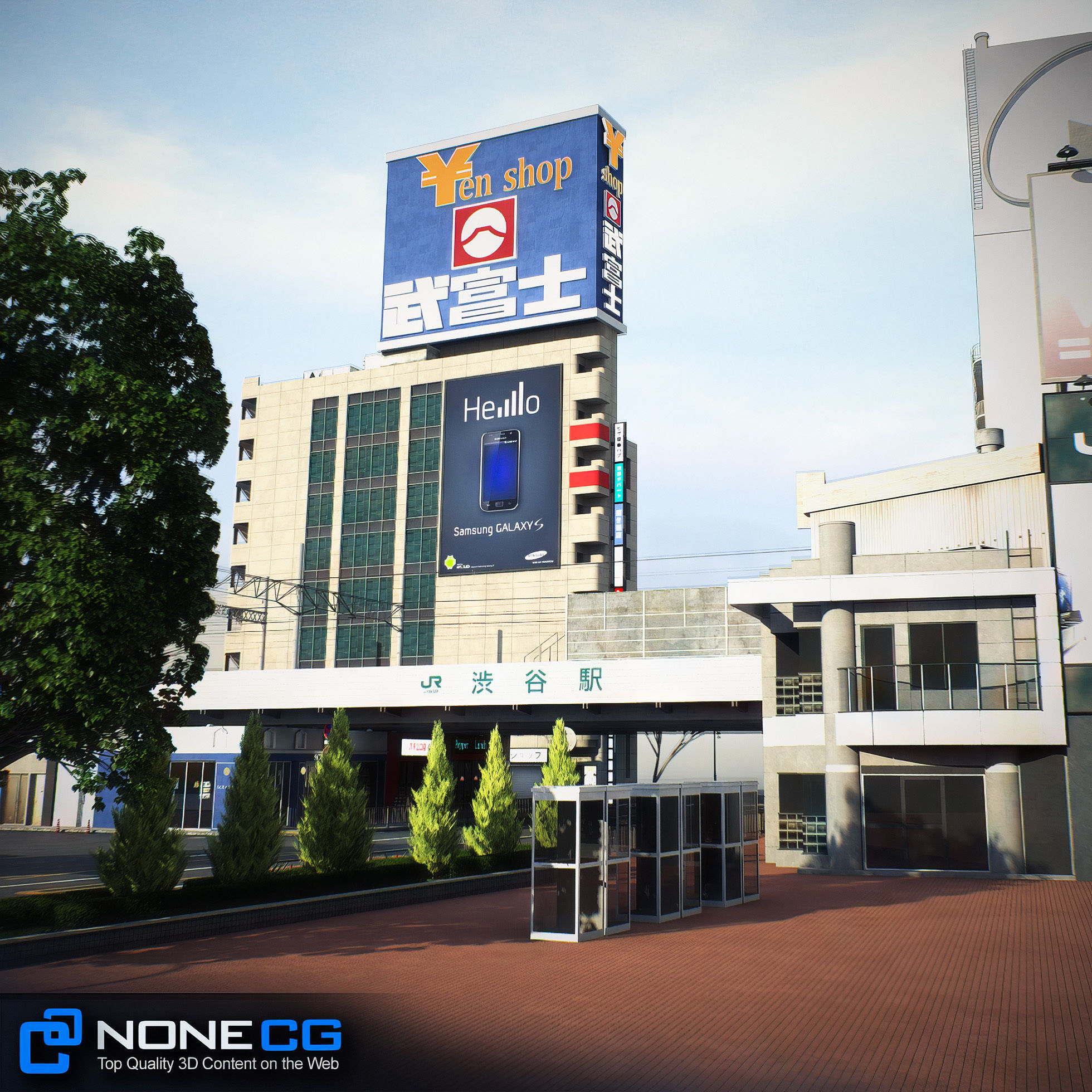 Tokyo Shibuya Block 7 3D model_39