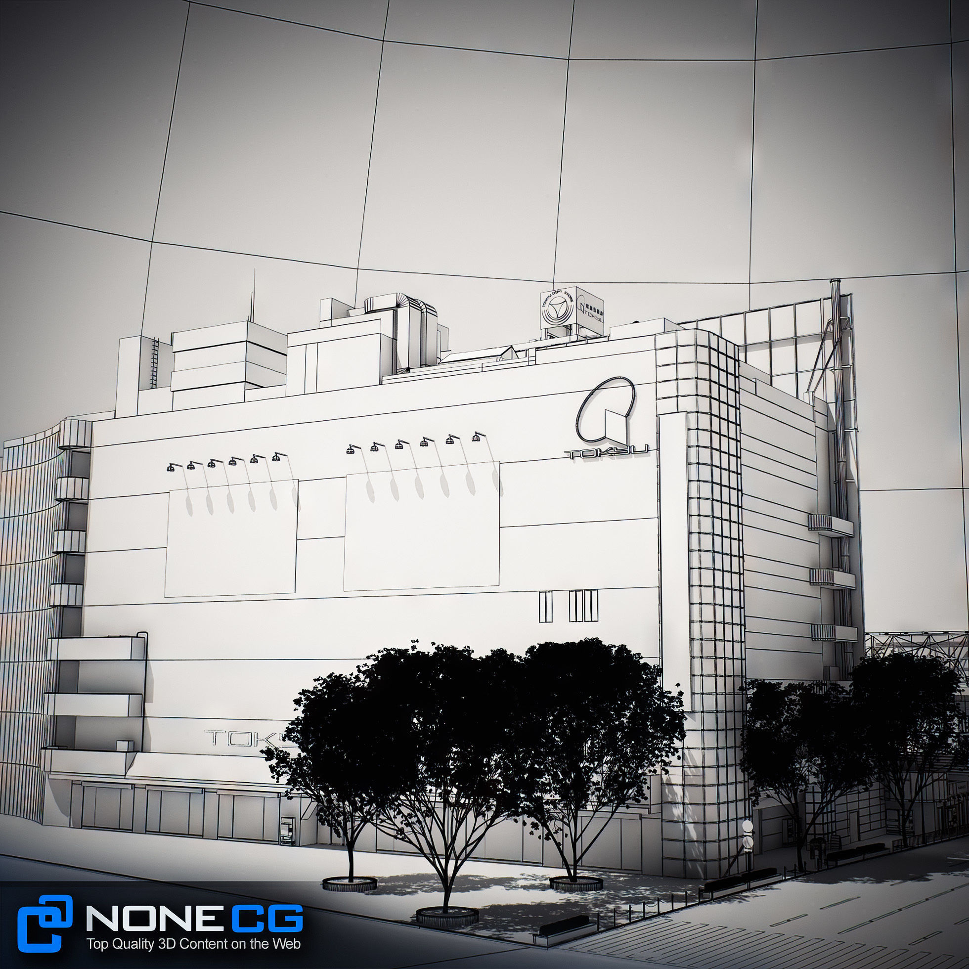 Tokyo Shibuya Block 7 3D model_10