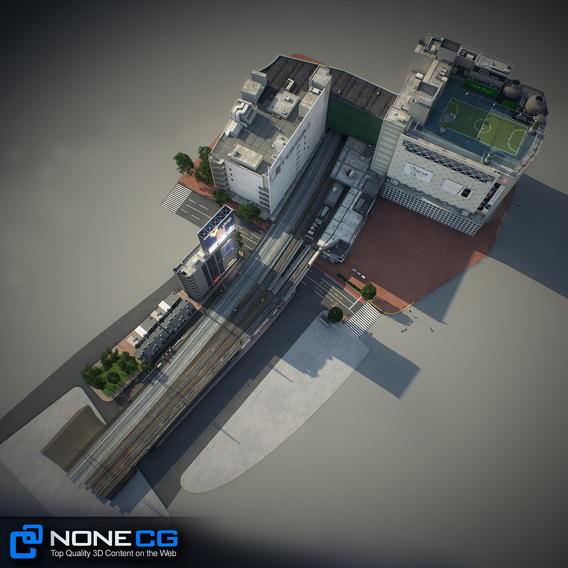 Tokyo Shibuya Block 7 3D model_33