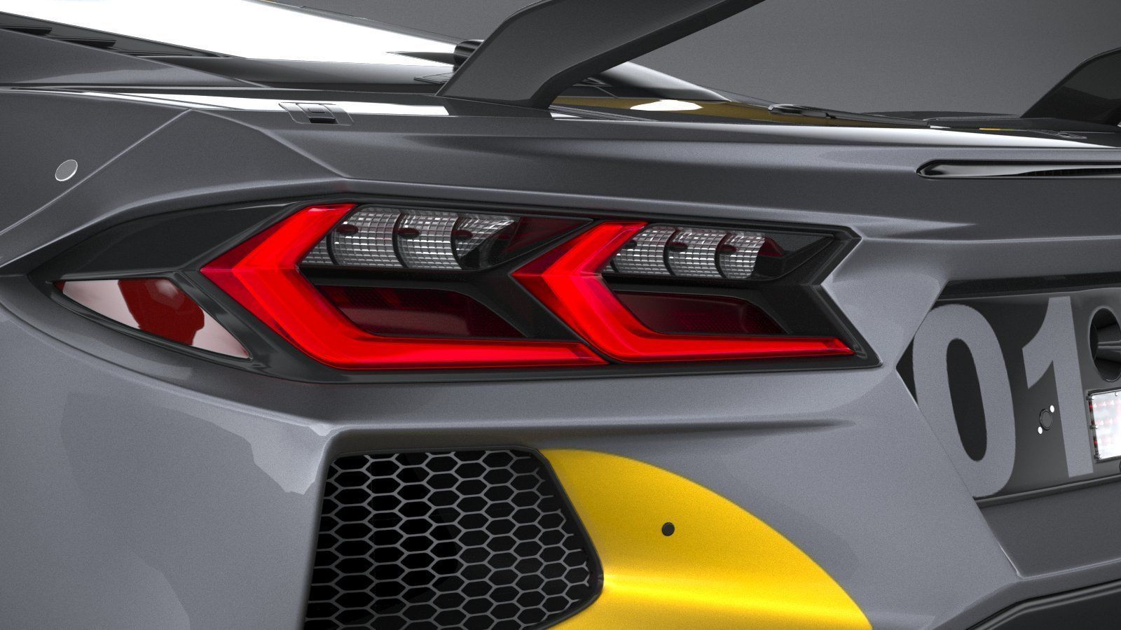 Chevrolet Corvette C8R racing CG 2020 3D model_15