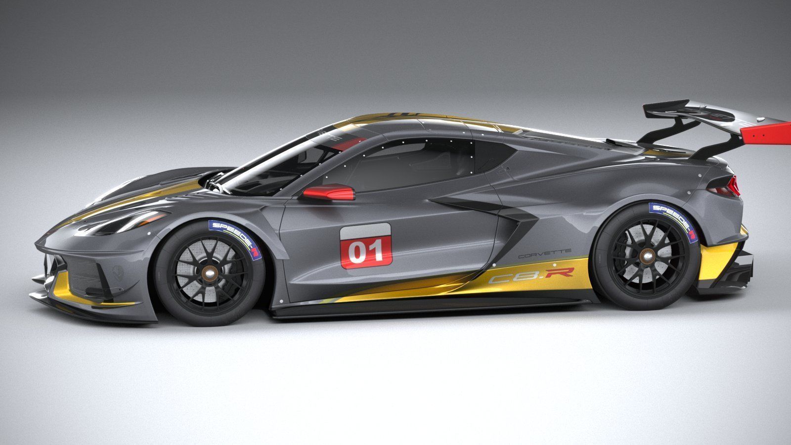 Chevrolet Corvette C8R racing CG 2020 3D model_8