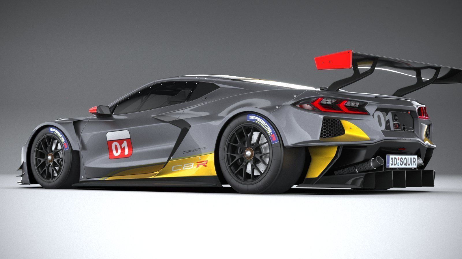 Chevrolet Corvette C8R racing CG 2020 3D model_5