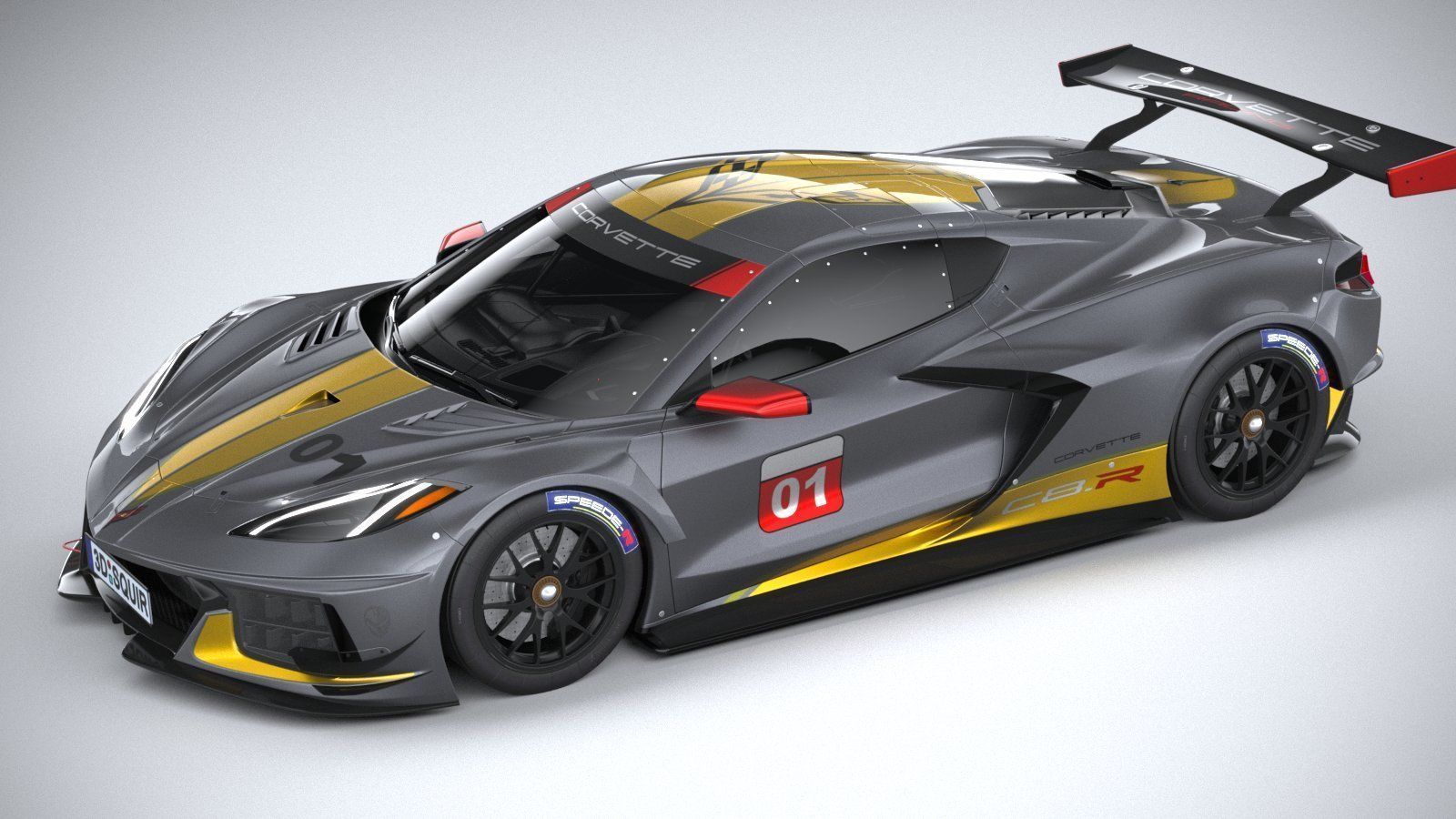 Chevrolet Corvette C8R racing CG 2020 3D model_7
