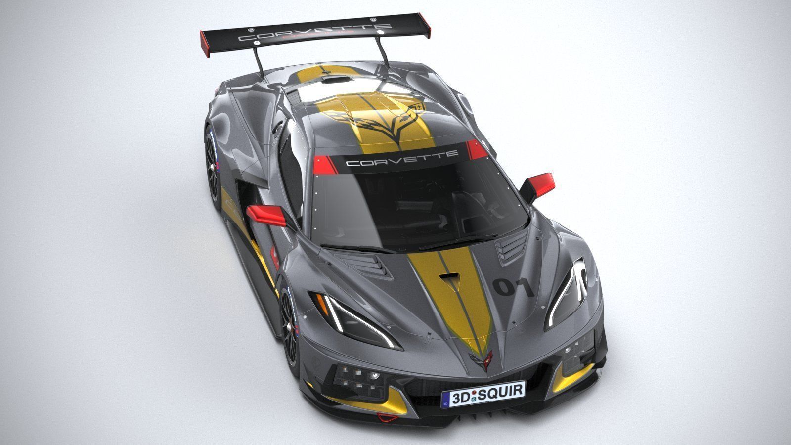 Chevrolet Corvette C8R racing CG 2020 3D model_12