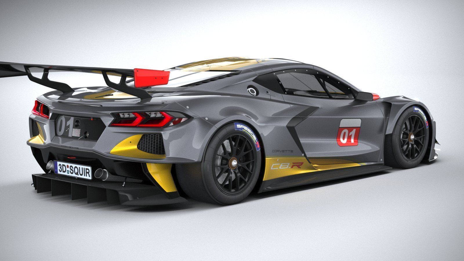 Chevrolet Corvette C8R racing CG 2020 3D model_18