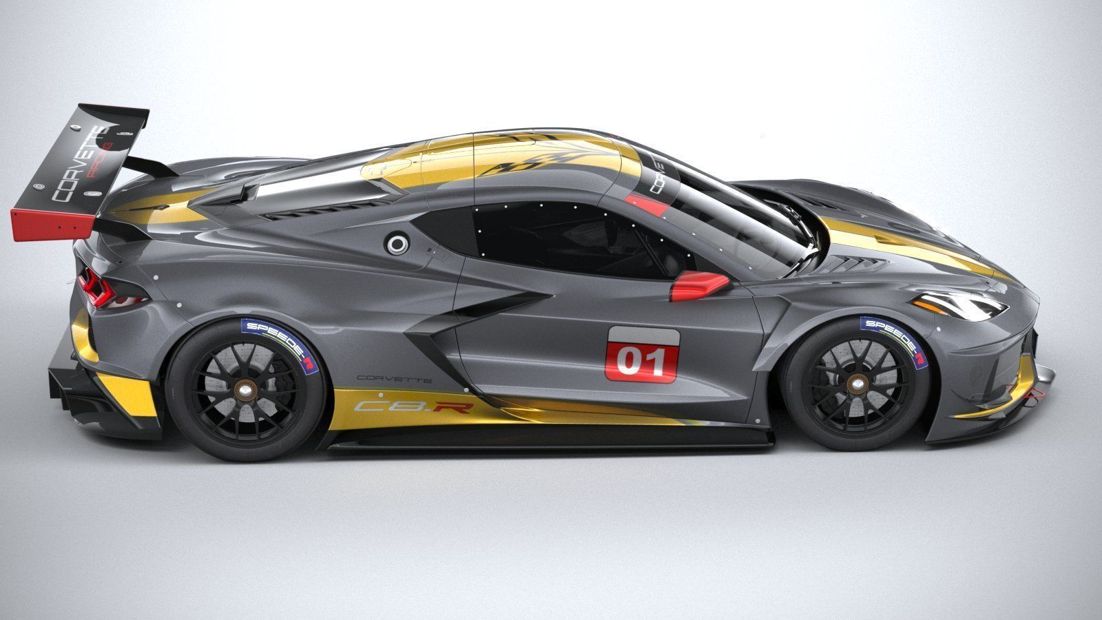 Chevrolet Corvette C8R racing CG 2020 3D model_11