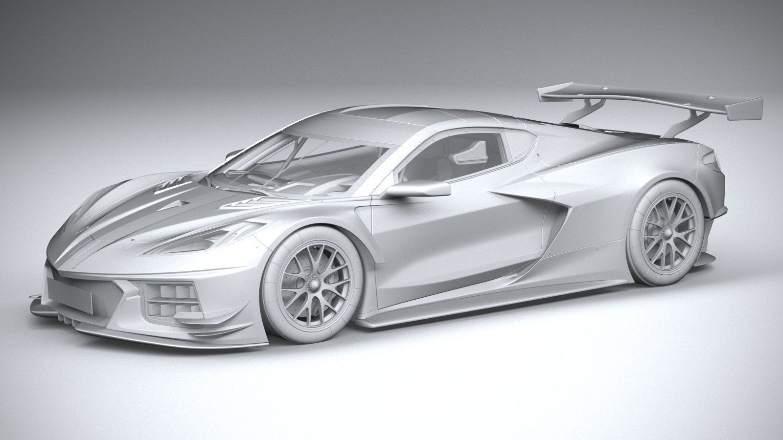 Chevrolet Corvette C8R racing CG 2020 3D model_19