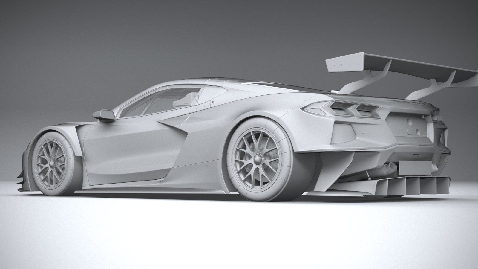 Chevrolet Corvette C8R racing CG 2020 3D model_21