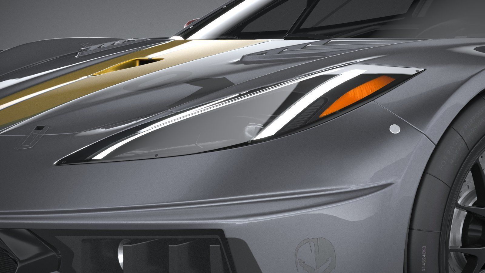 Chevrolet Corvette C8R racing CG 2020 3D model_14