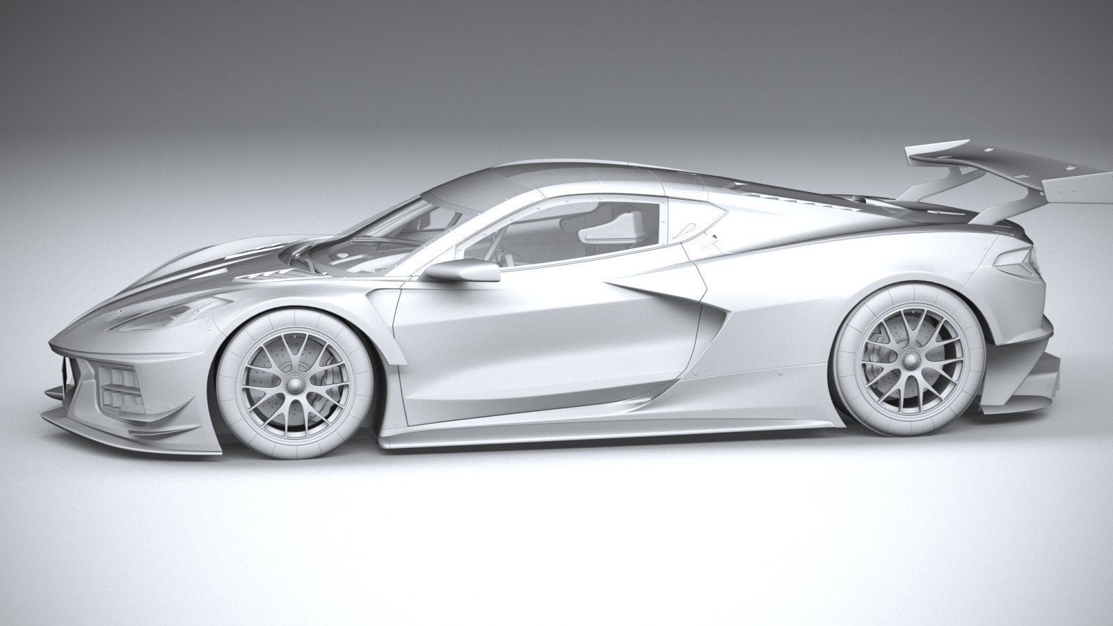 Chevrolet Corvette C8R racing CG 2020 3D model_22