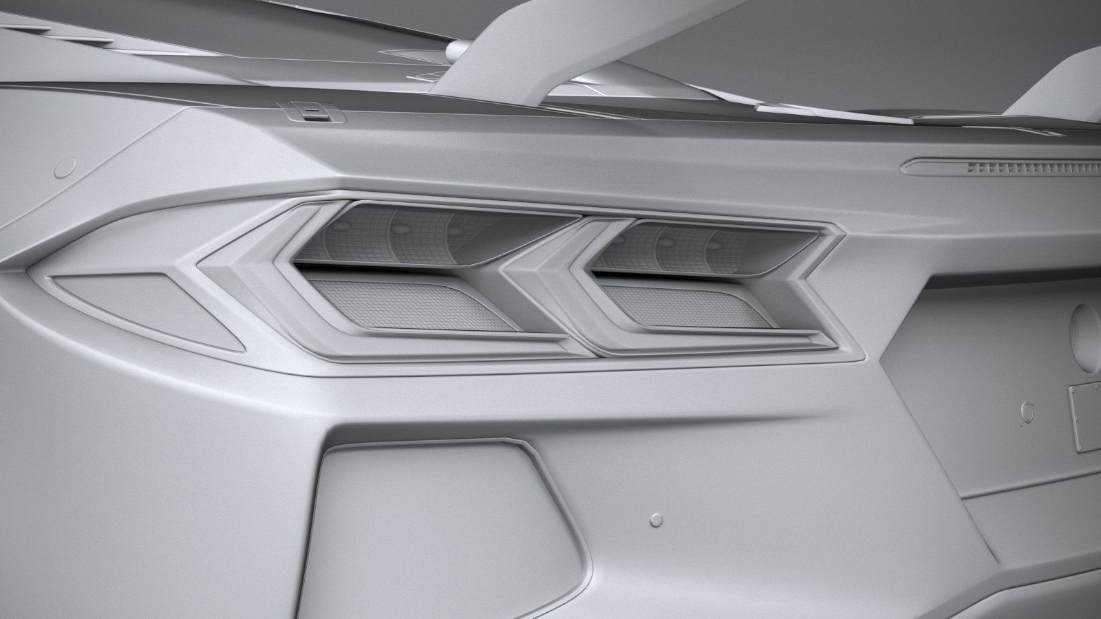 Chevrolet Corvette C8R racing CG 2020 3D model_24