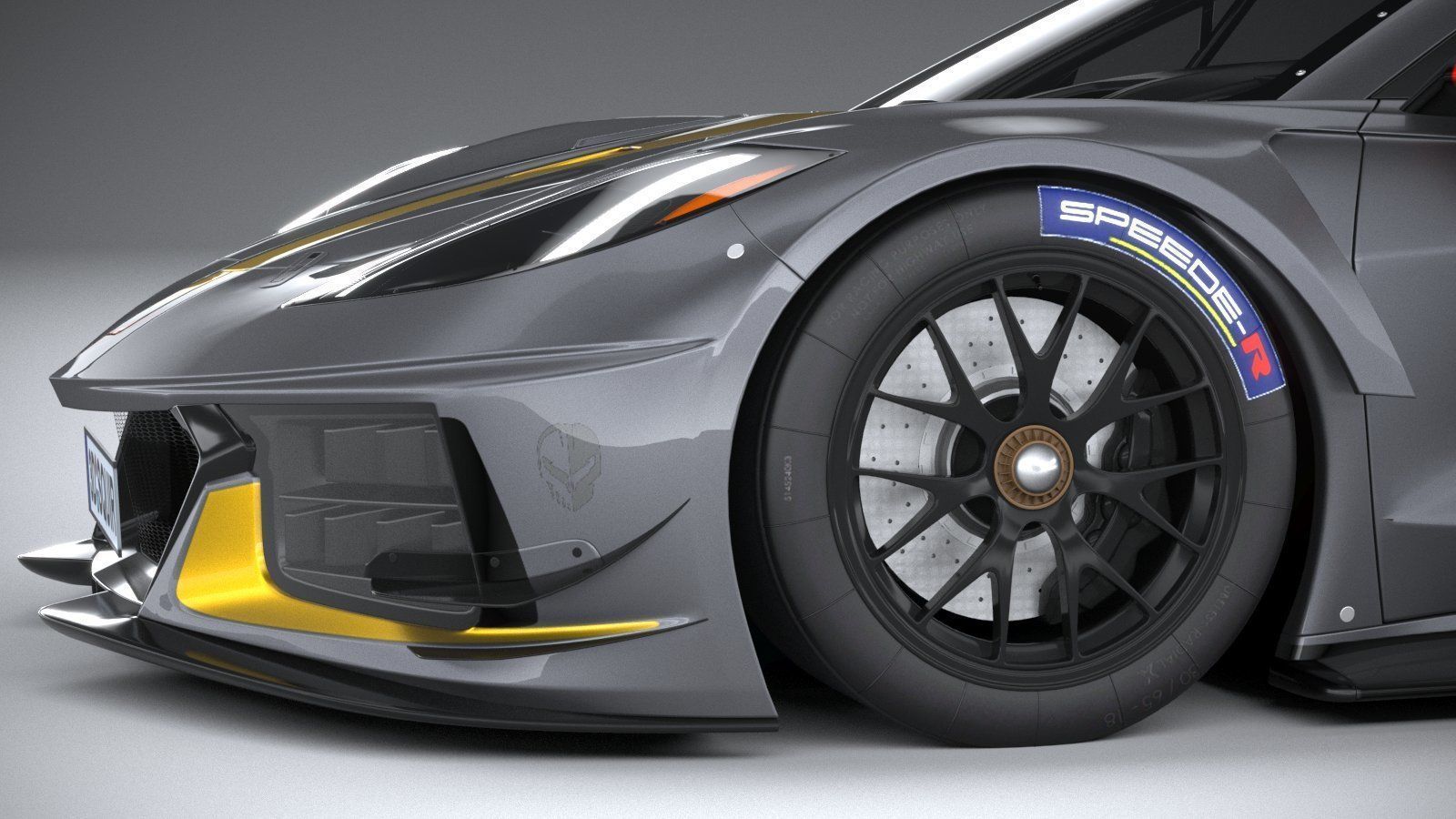Chevrolet Corvette C8R racing CG 2020 3D model_3