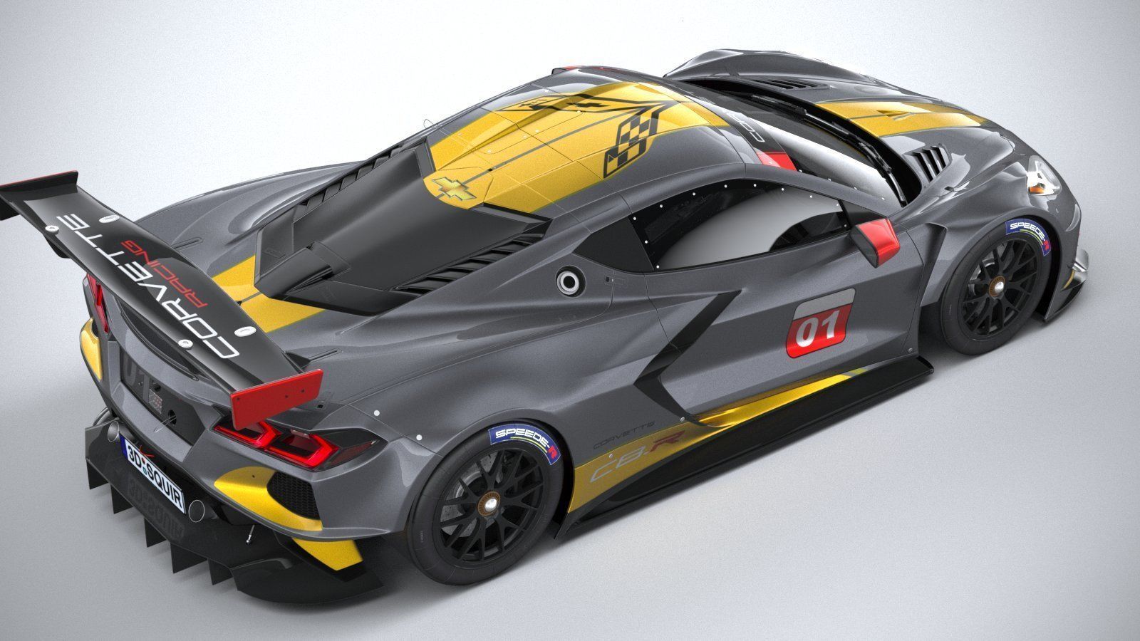 Chevrolet Corvette C8R racing CG 2020 3D model_10