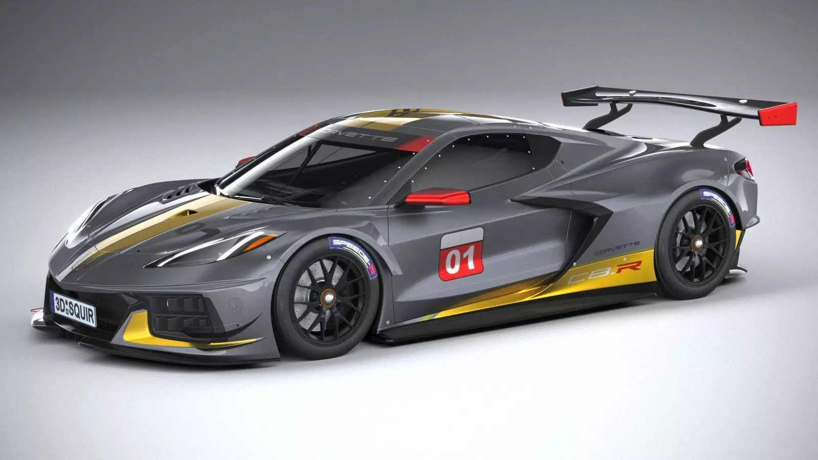 Chevrolet Corvette C8R racing CG 2020 3D model_0
