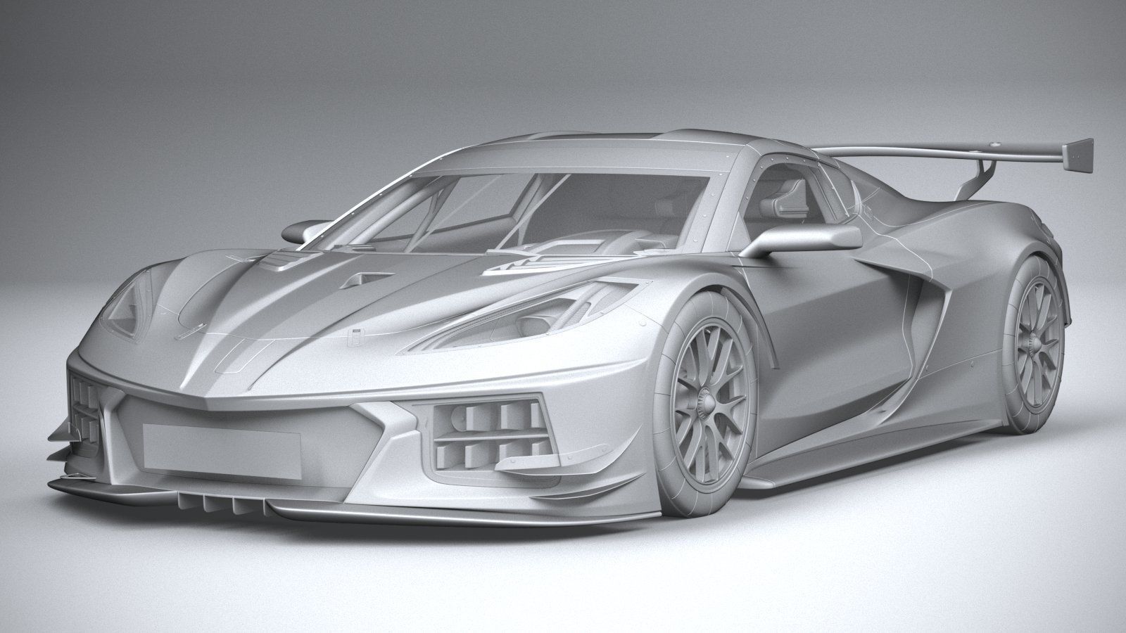 Chevrolet Corvette C8R racing CG 2020 3D model_20