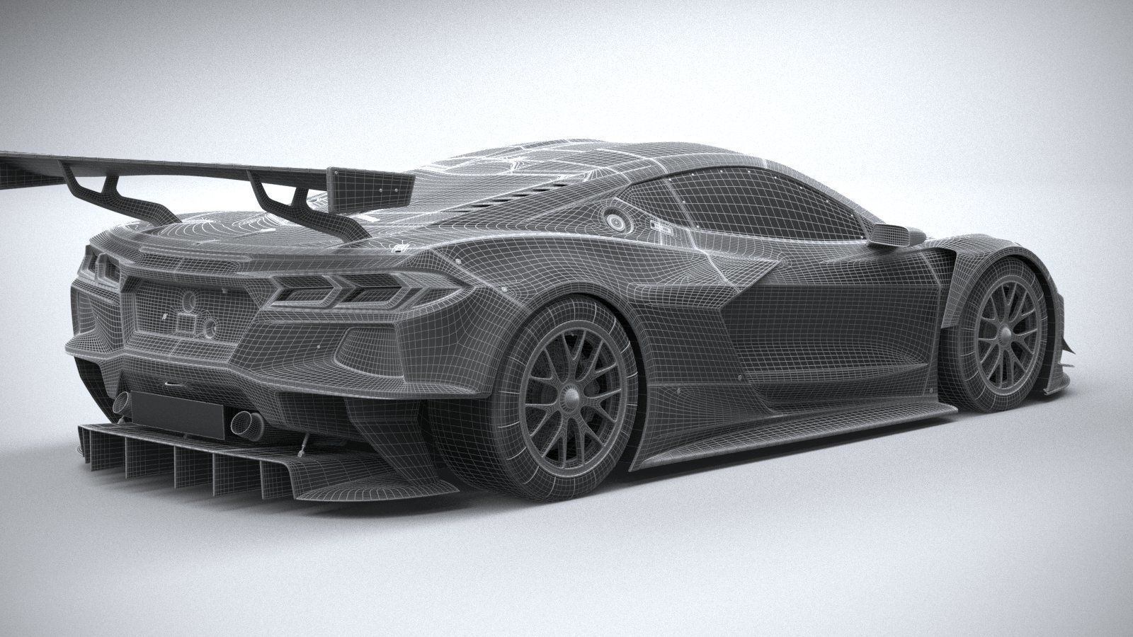 Chevrolet Corvette C8R racing CG 2020 3D model_27