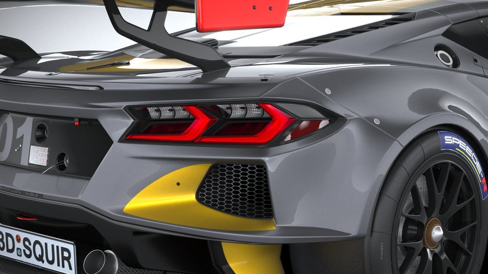 Chevrolet Corvette C8R racing CG 2020 3D model_17