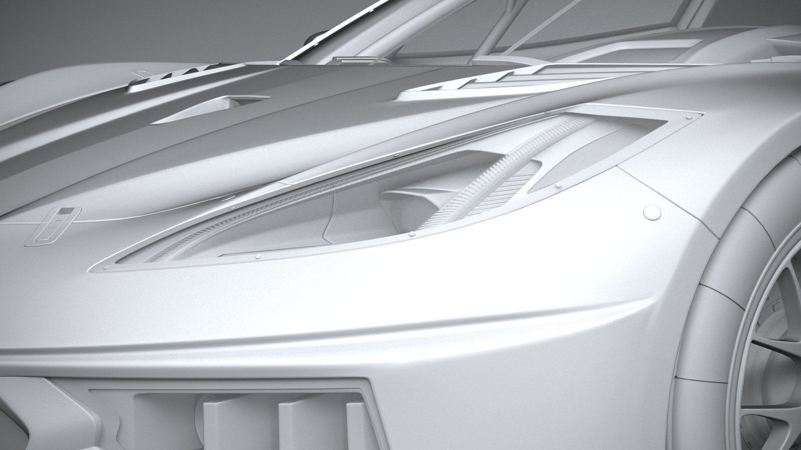 Chevrolet Corvette C8R racing CG 2020 3D model_23