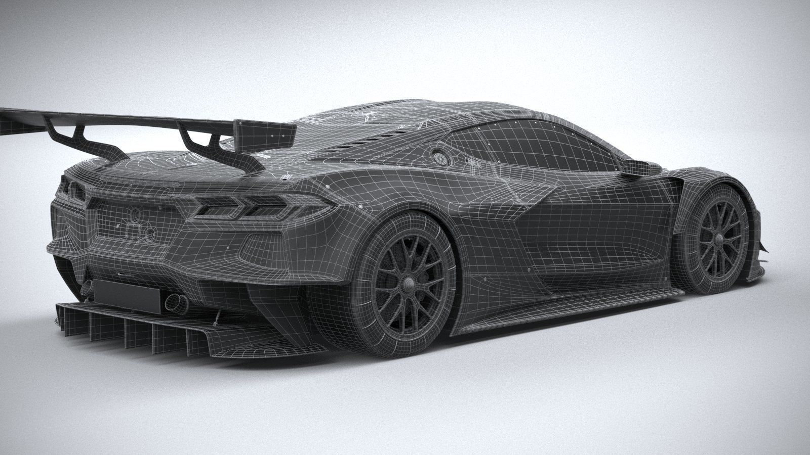 Chevrolet Corvette C8R racing CG 2020 3D model_29