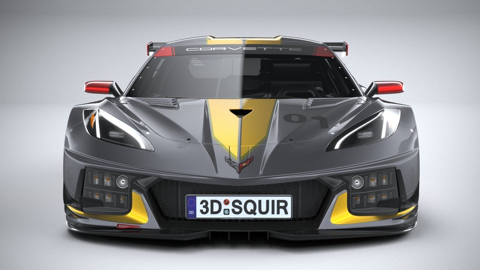 Chevrolet Corvette C8R racing CG 2020 3D model_13