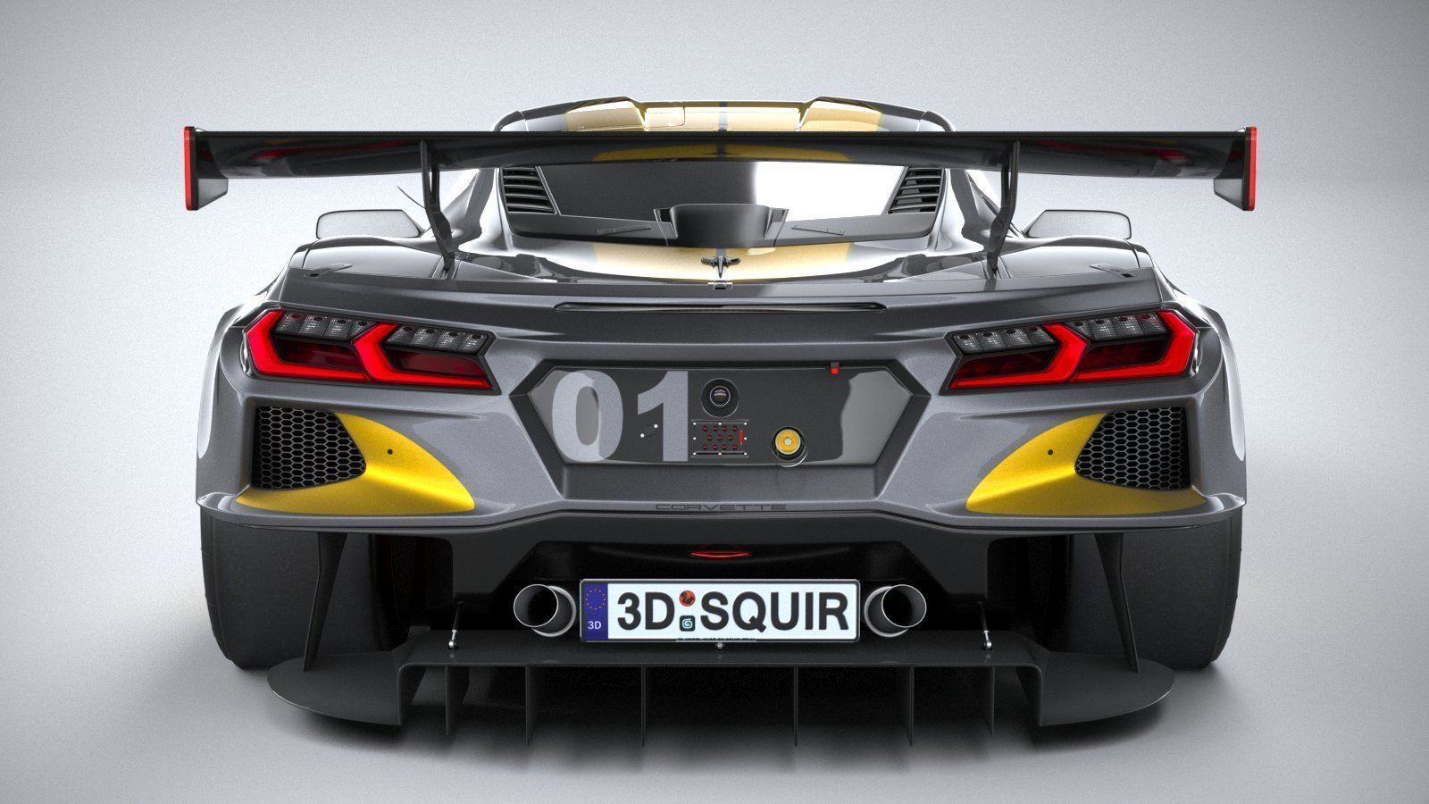 Chevrolet Corvette C8R racing CG 2020 3D model_4