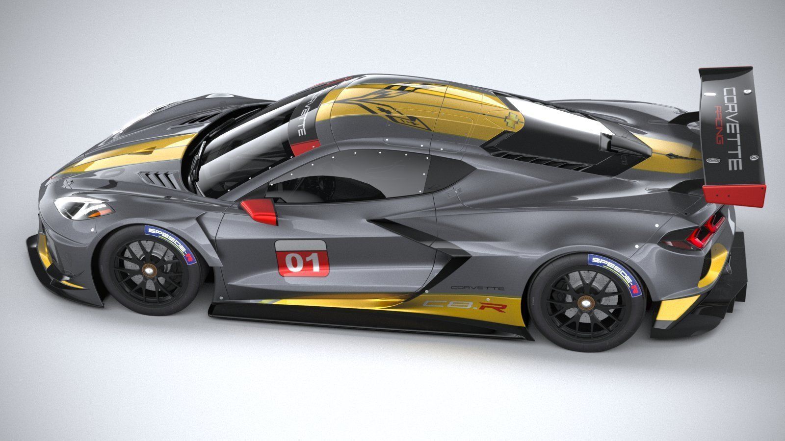 Chevrolet Corvette C8R racing CG 2020 3D model_9