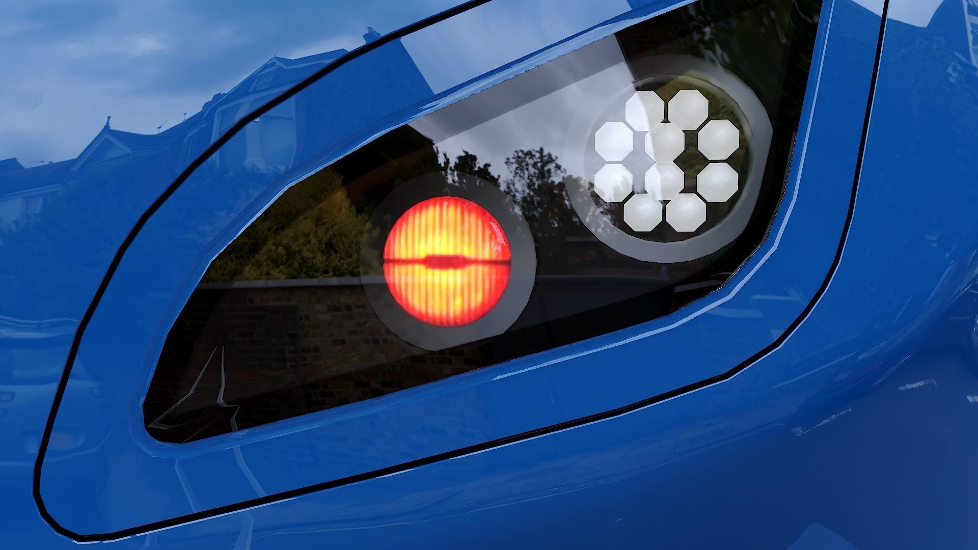 Locomotive Siemens Charger ALC-42 Blue Low-poly 3D model_35