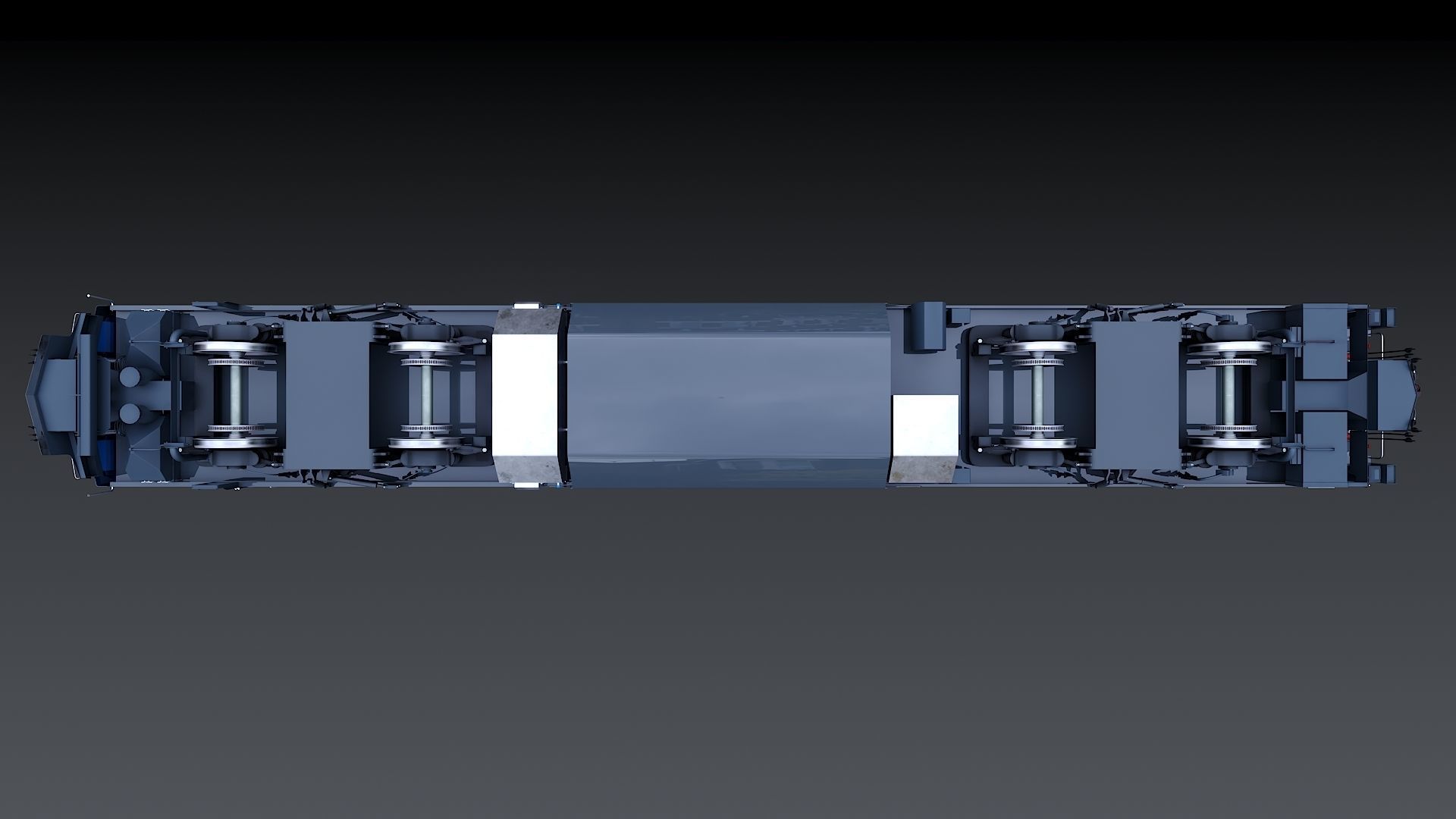 Locomotive Siemens Charger ALC-42 Blue Low-poly 3D model_37