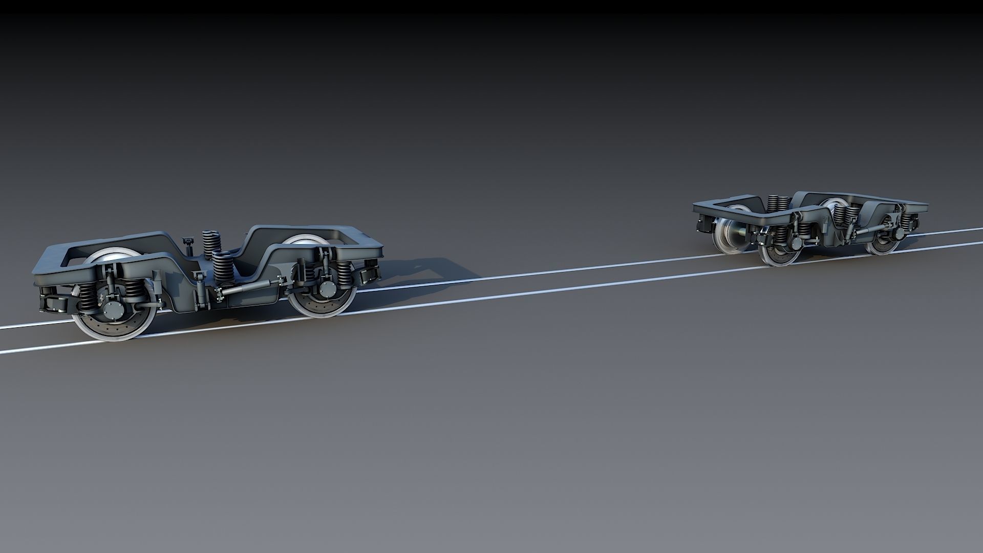 Locomotive Siemens Charger ALC-42 Blue Low-poly 3D model_34